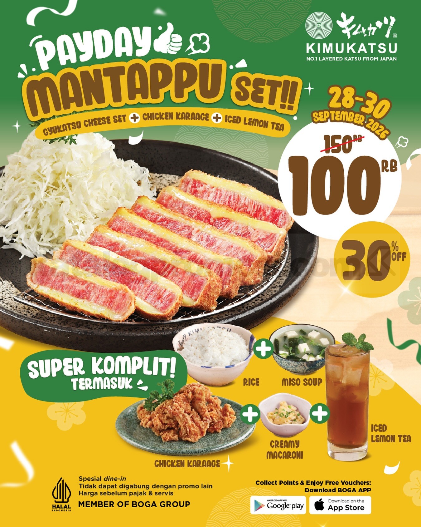 Promo Kimukatsu Payday Mantappu Set Rp100.000 Promo Kimukatsu Payday Mantappu Set Rp100.000 hemat 30% khusus dine in