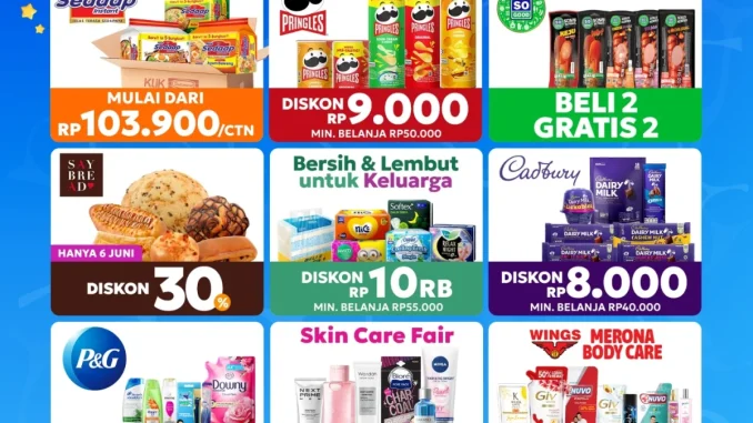 Promo Klik Indomaret Double Date 6.6 Diskon Kilat hingga 50%
