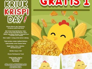 Promo Kriuk Kriuk Krispi Day Beli 1 Gratis 1 Kriuk Krispi Ball rasa baru