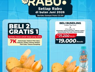 Promo Lawson Rabu Rabu Beli 2 Gratis 1 Oden Rp. 14.000 dengan bundling Ichitan