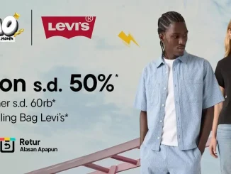 Promo Levi’s FOMO diskon hingga 50% bonus sling bag dan voucher tambahan