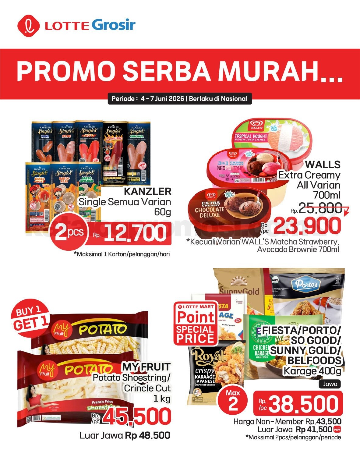 Promo LOTTE GROSIR HITS AKHIR PEKAN 04-07 Juni 2026