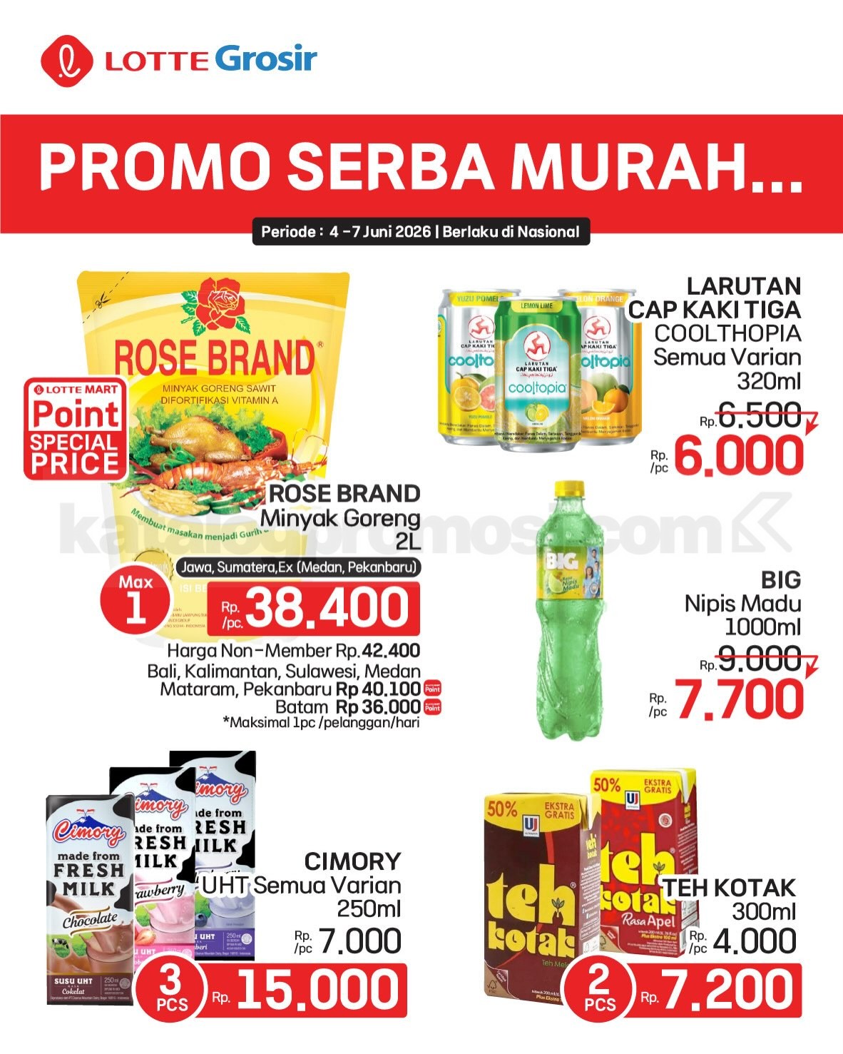 Promo LOTTE GROSIR HITS AKHIR PEKAN 04-07 Juni 2026