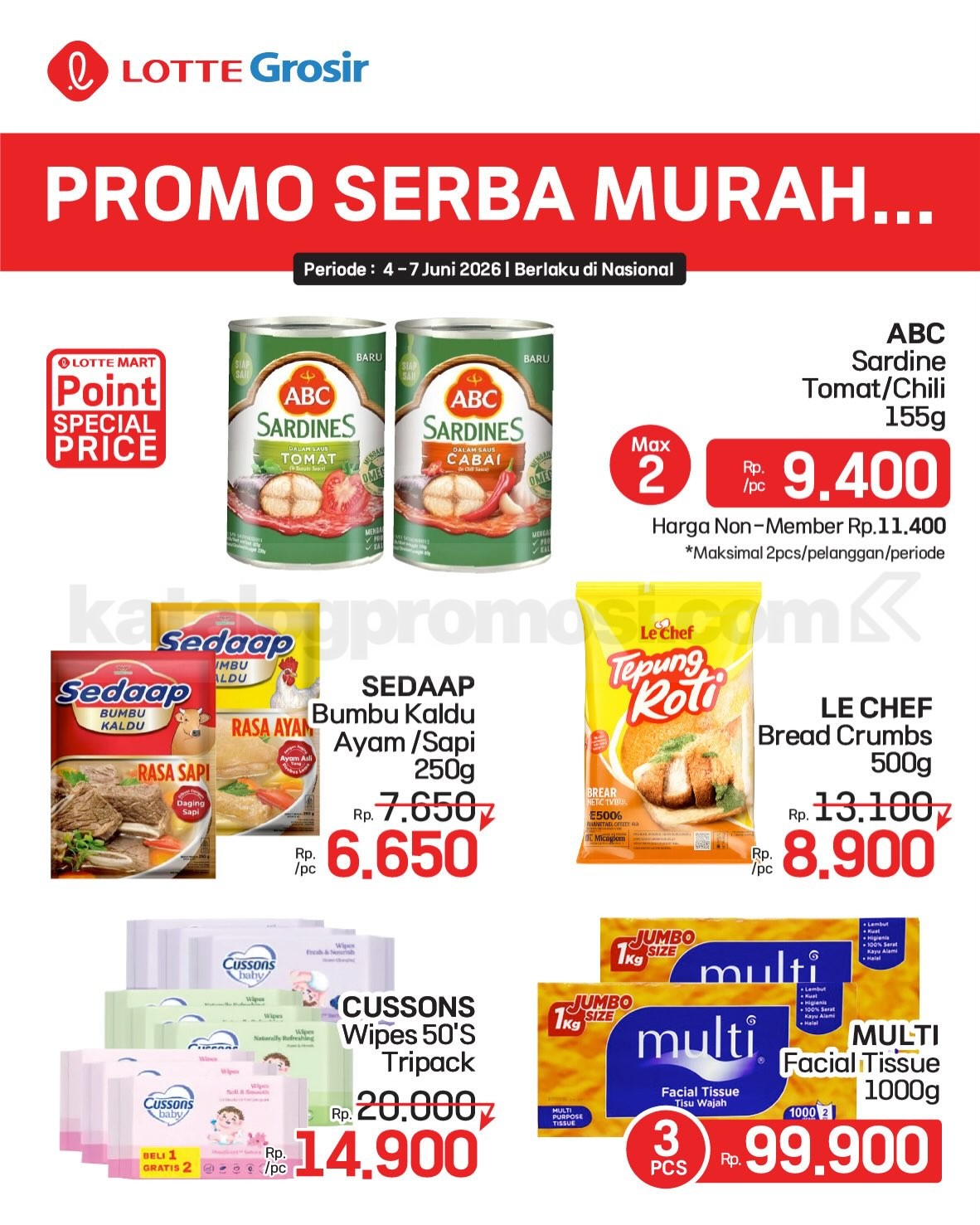 Promo LOTTE GROSIR HITS AKHIR PEKAN 04-07 Juni 2026