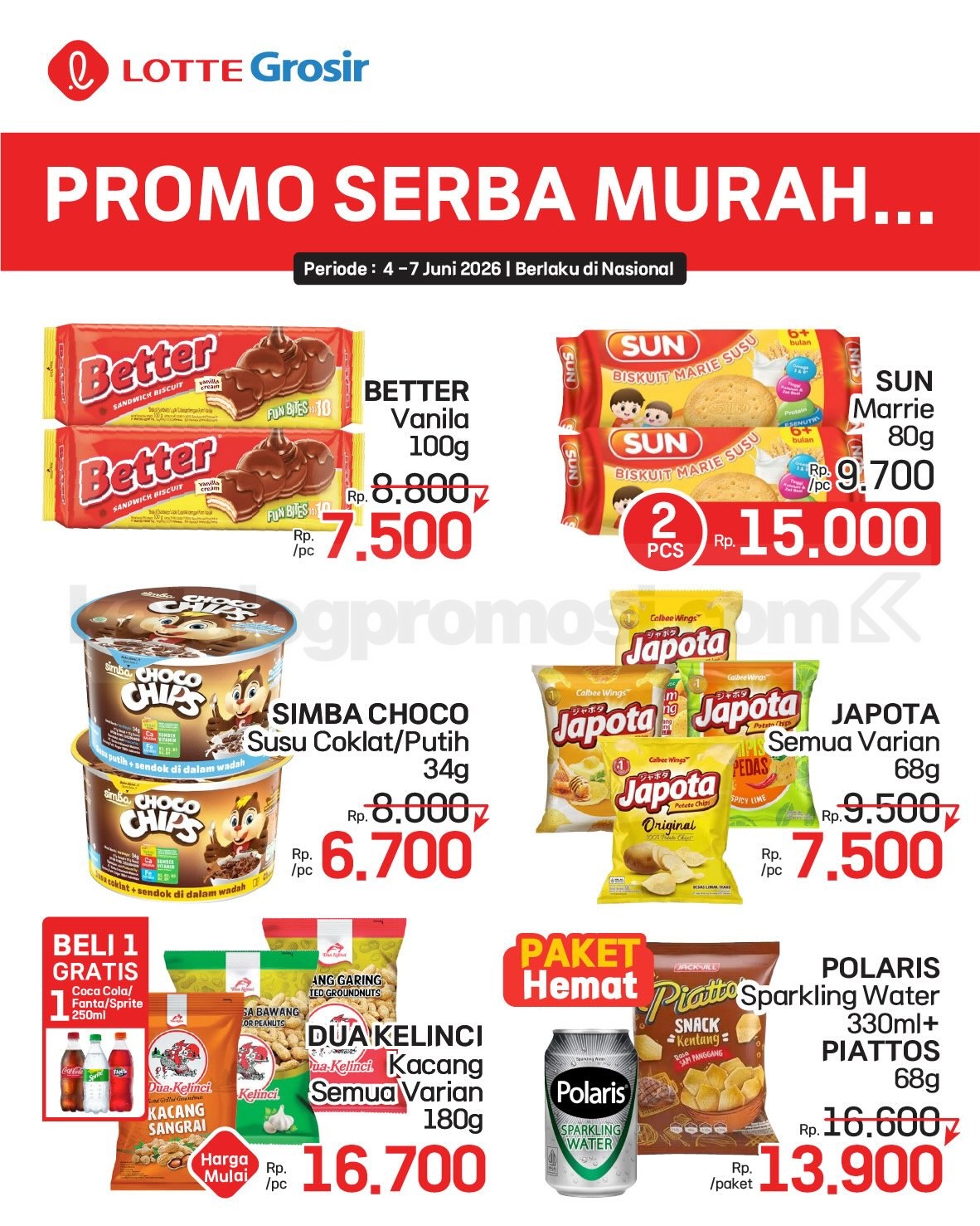 Promo LOTTE GROSIR HITS AKHIR PEKAN 04-07 Juni 2026