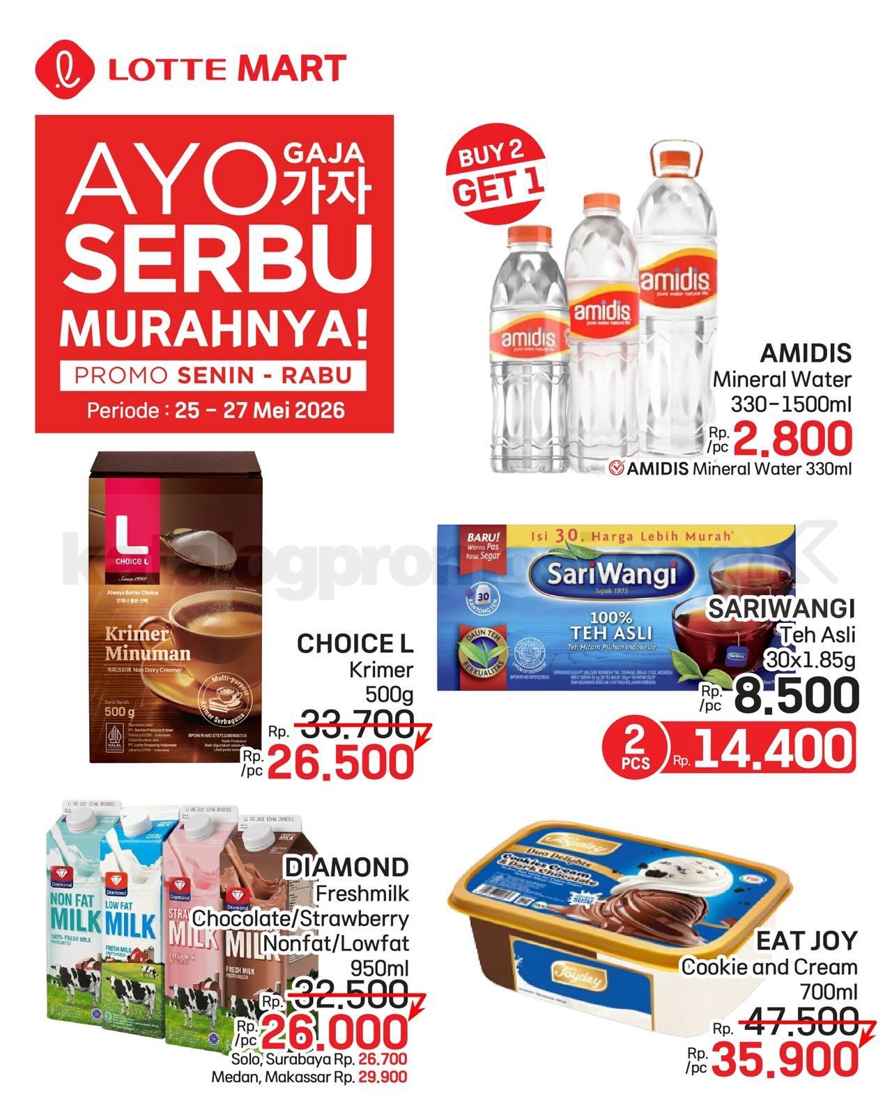 Promo LOTTEMART WEEKDAY SERBU 25-27 Mei 2026