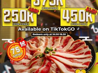 Promo Magal Combo All You Can Eat Rp. 250.000 untuk paket Korean BBQ 2 hingga 4 orang melalui TikTokGo.