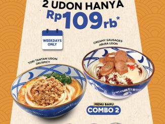 Promo Marugame Udon JAJAN JUNI 2 Udon Rp. 109.000 dengan pilihan combo menu favorit