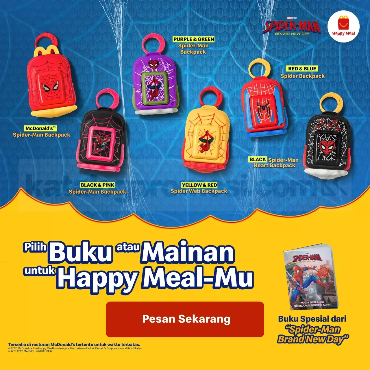 Promo McDonalds Happy Meal Spider Man Brand New Day SoPasti Com