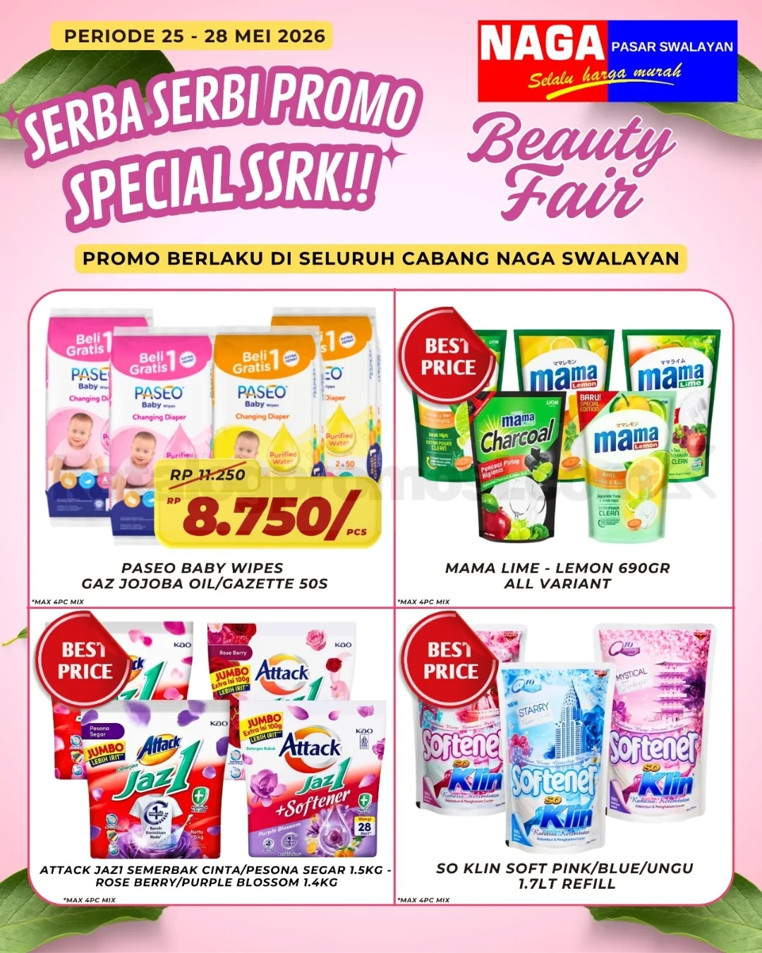 Promo Naga Swalayan WEEKDAY 25-28 Mei 2026