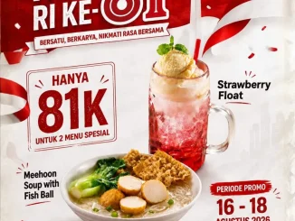 Promo OldTown White Coffee Merdeka Menu Spesial Rp81.000 dengan Meehoon Soup dan Strawberry Float
