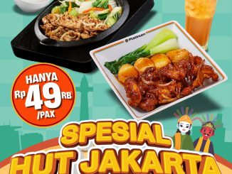 Promo Platinum Resto & Cafe HUT Jakarta mulai Rp. 49.900 paket Chicken Teppanyaki dan Crispy Chicken Butter Sauce