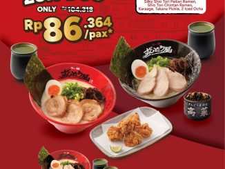 Promo Ramen ZUNDO-YA Paket Zun-Duo Mulai Rp. 86.364 untuk paket ramen berdua di Gandaria City