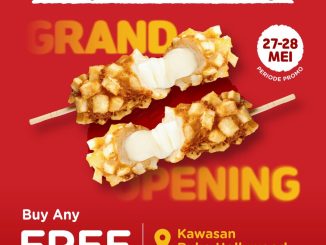 Promo Reddog Grand Opening Cikarang Free Korean Snack tanggal 27-28 Mei 2026