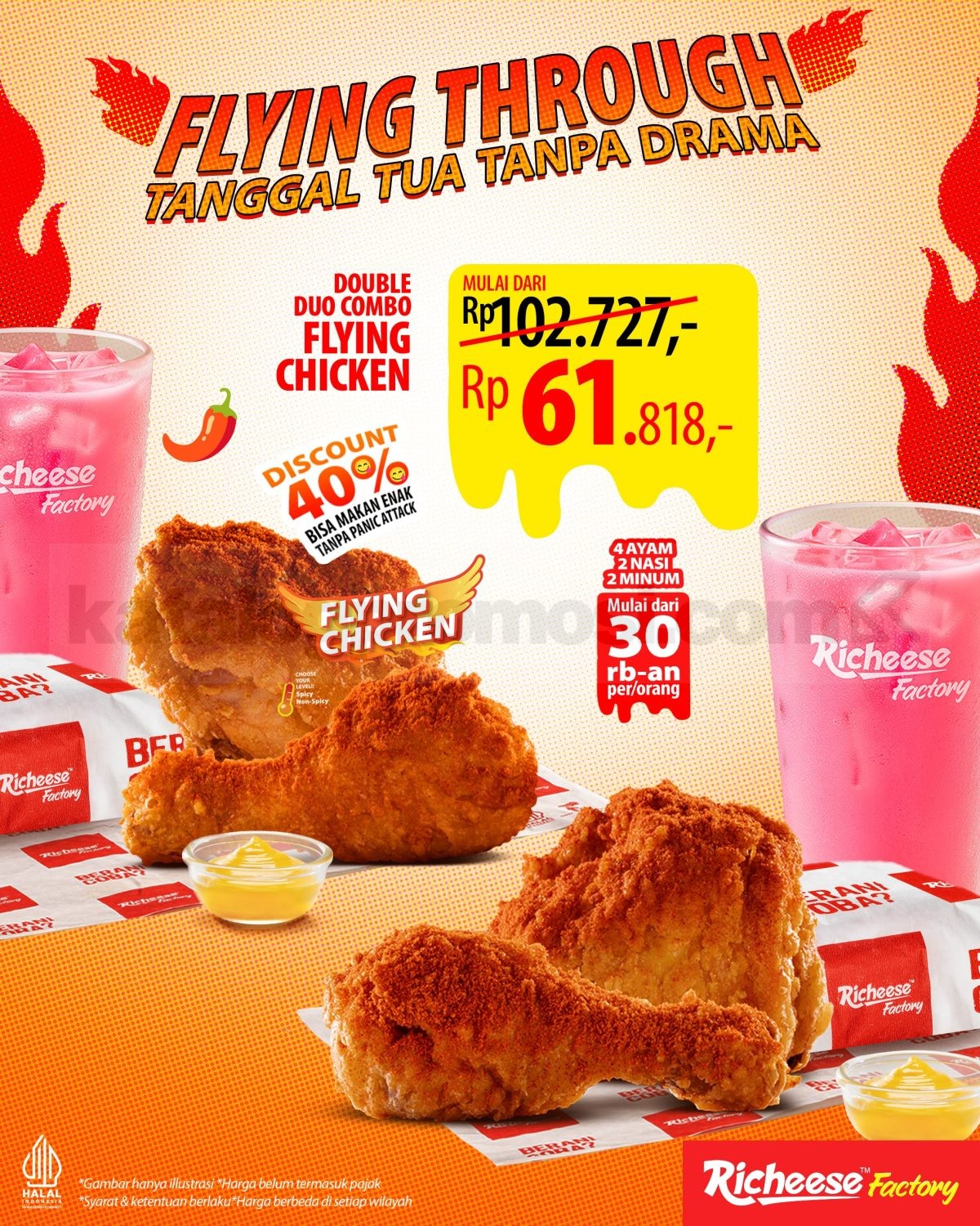 Promo Richeese Factory Double Duo Diskon 40% Promo Richeese Factory Double Duo Diskon 40% 1