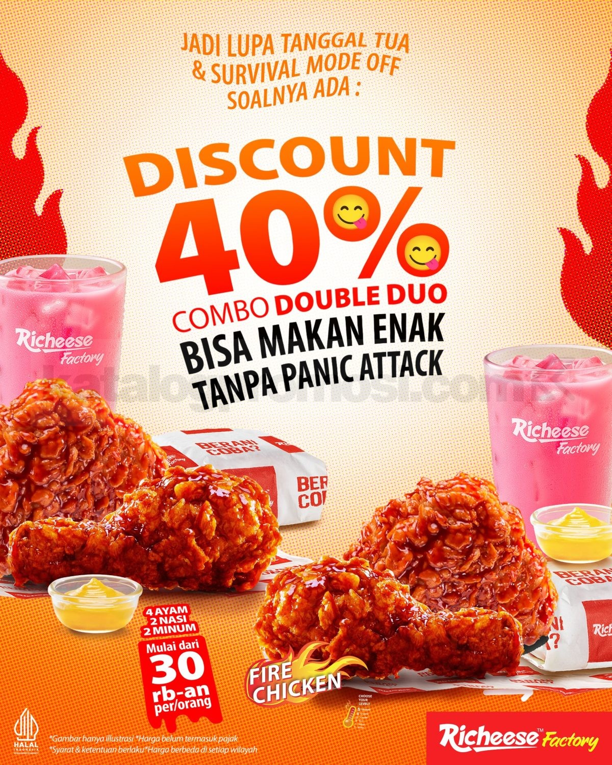 Promo Richeese Factory Double Duo Diskon 40% Promo Richeese Factory Double Duo Diskon 40% 4