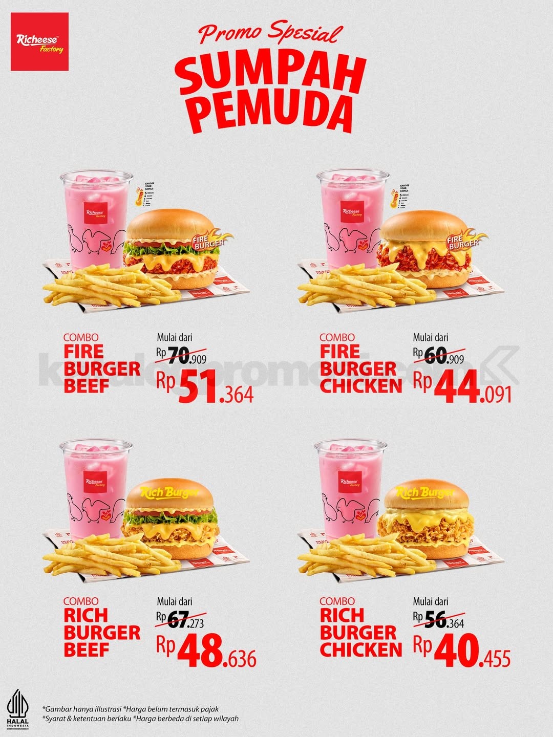 Promo Richeese Factory Sumpah Pemuda Combo Fries Diskon 28% Promo Richeese Factory Sumpah Pemuda Combo Fries Diskon 28% 1