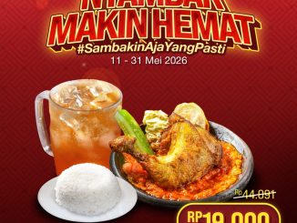 Promo Sambal Bakar Paket Hemat Rp. 19.000 di Bekasi dengan Sambak Ayam, nasi pulen, dan es teh jumbo
