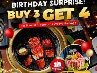 Promo Shaburi x Kintan Buffet Birthday Treat Buy 3 Get 4 bonus meat cake buffet ulang tahun