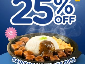 Promo Steak With U 6.6 Saikoro Hotplate Rice Diskon 25% berlaku 6 Juni 2026
