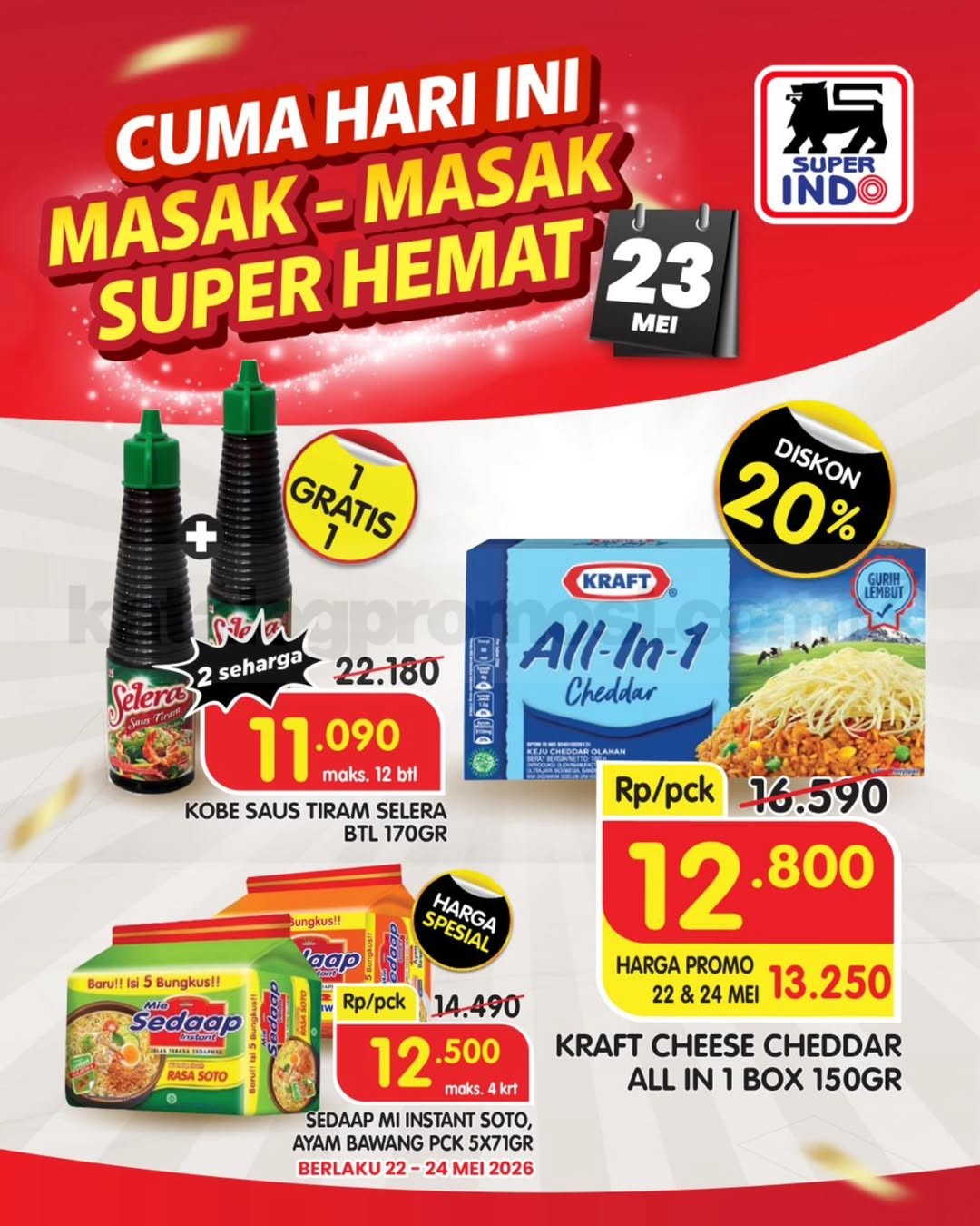 Promo Superindo HANYA 1 HARI 23 Mei 2026