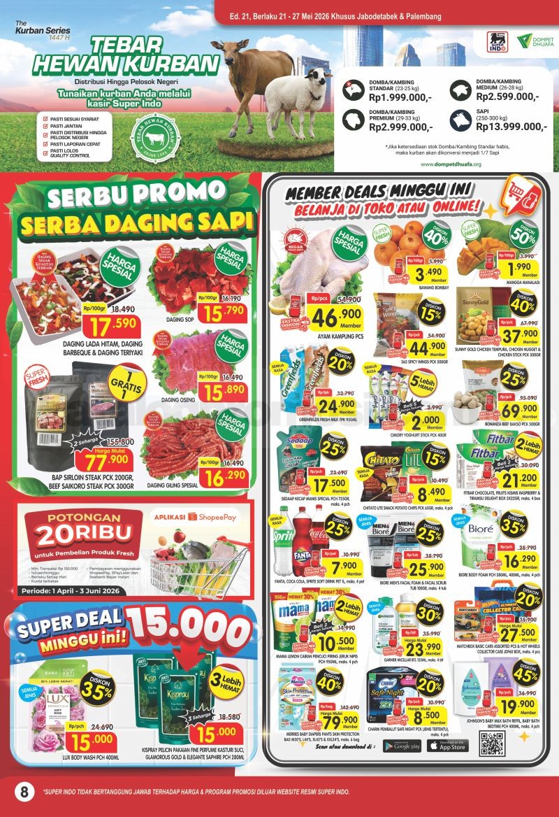 Promo JSM SUPERINDO Minggu Ini 22-24 Mei 2026