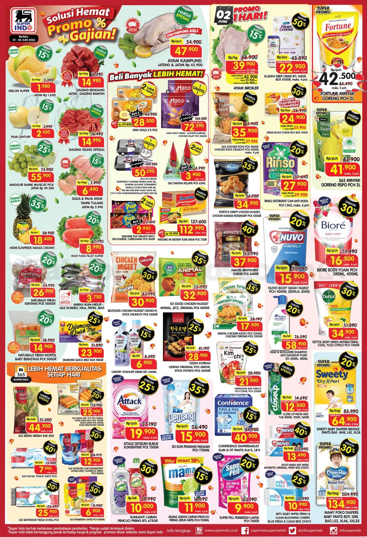 Promo SUPERINDO Weekday 01-04 Juni 2026 Promo SUPERINDO Weekday 01-04 Juni 2026