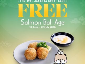 Promo Sushi Tei Jakarta Great Sale Gratis Salmon Ball Age dengan min transaksi Rp. 350.000