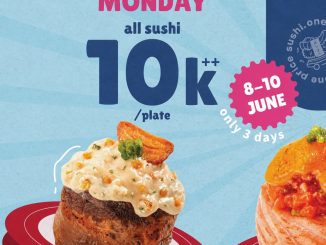 Promo SUSHIGO! Crazy Monday All Sushi Rp. 10.000 khusus dine in di 23 Semarang Shopping Center