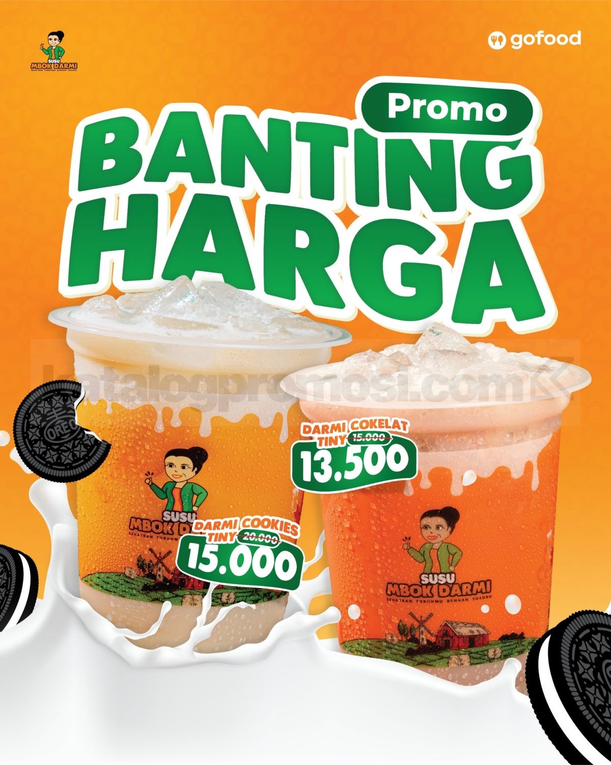 Promo Susu Mbok Darmi Banting Harga Minuman mulai Rp. 13.500 Promo Susu Mbok Darmi Banting Harga Minuman mulai Rp. 13.500 varian cokelat dan cookies