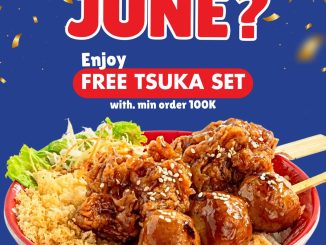 Promo Tami Yakitori Birthday Treats Gratis Tsuka Set min. Rp. 100.000 untuk pelanggan yang lahir di bulan Juni