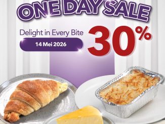 Promo The Coffee Bean ONE DAY SALE Diskon 30% tanggal 14 Mei 2026 untuk sliced cake, muffins, dan pastry