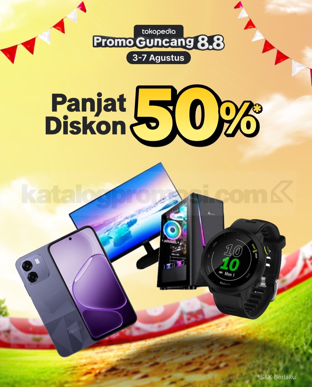 Promo Tokopedia Guncang 8.8 Flash Sale Rp8.000 & Diskon 80% Promo Tokopedia Guncang 8.8 Flash Sale Rp8.000 & Diskon 80% 10