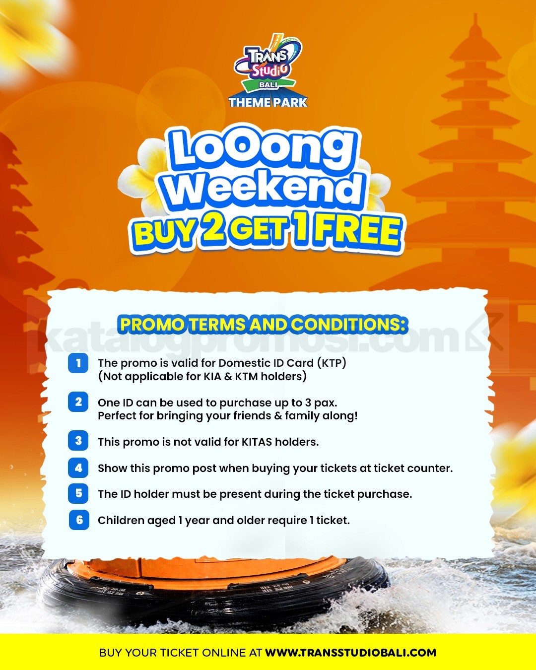 Promo Trans Studio Bali Looong Weekend Buy 2 Get 1 Promo Trans Studio Bali Looong Weekend Buy 2 Get 1 1