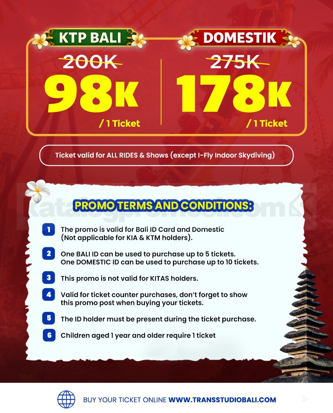 Promo Trans Studio Bali Scream Into June mulai Rp. 98.000 Promo Trans Studio Bali Scream Into June mulai Rp. 98.000 1