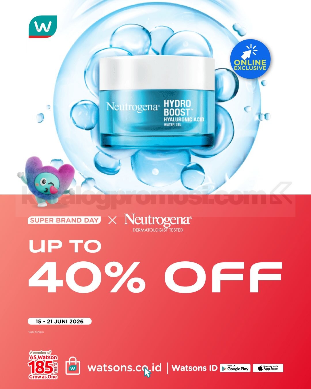 Promo Watsons Super Brand Day Diskon hingga 40% Promo Watsons Super Brand Day Diskon hingga 40% 1