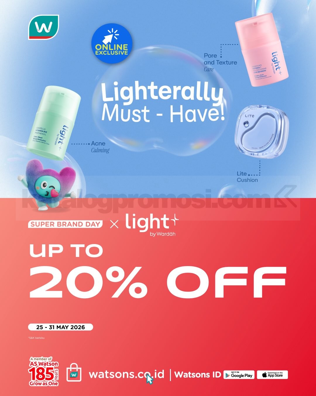 Promo Watsons Super Brand Day Diskon hingga 60% Promo Watsons Super Brand Day Diskon hingga 60% 11