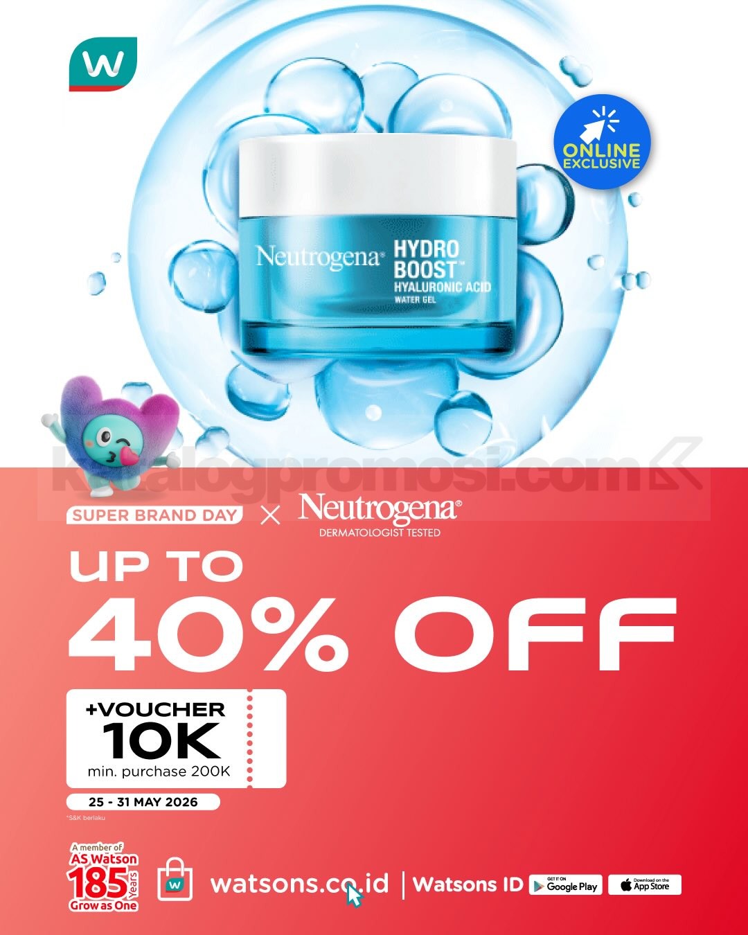 Promo Watsons Super Brand Day Diskon hingga 60% Promo Watsons Super Brand Day Diskon hingga 60% 1