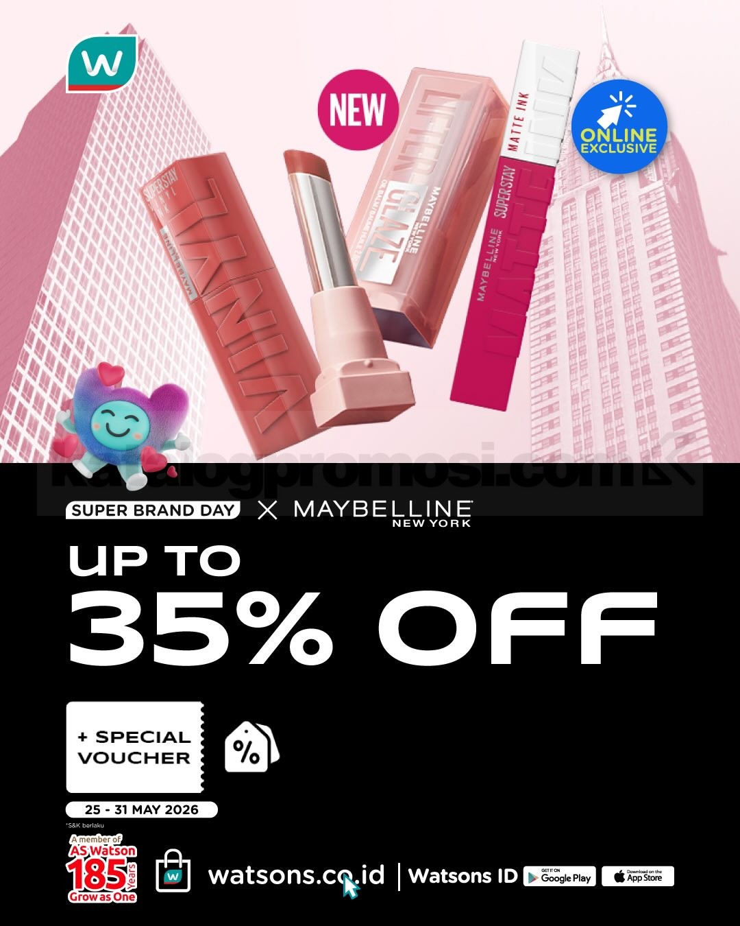 Promo Watsons Super Brand Day Diskon hingga 60% Promo Watsons Super Brand Day Diskon hingga 60% 2