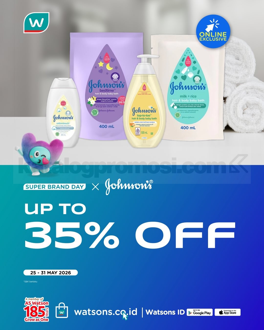 Promo Watsons Super Brand Day Diskon hingga 60% Promo Watsons Super Brand Day Diskon hingga 60% 3