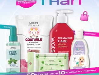 Promo Watsons WOW Diskon hingga 50% untuk produk Watsons Brand pilihan dan ekstra diskon member