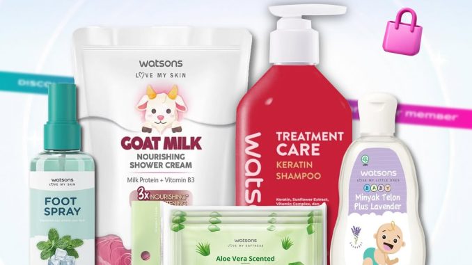 Promo Watsons WOW Diskon hingga 50% untuk produk Watsons Brand pilihan dan ekstra diskon member