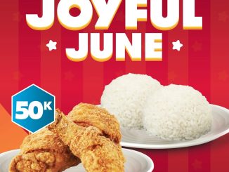 Promo Wendy's Joyful June Paket Hemat Rp. 50.000 berisi 3 Fried Chicken dan 2 Rice