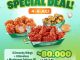 Promo Wingstop HUT BNI Paket Ayam Rp. 80.000 berisi 6 Crunchy Wings, 6 Boneless, dan Mushroom Fritters dengan QRIS wondr by BNI.