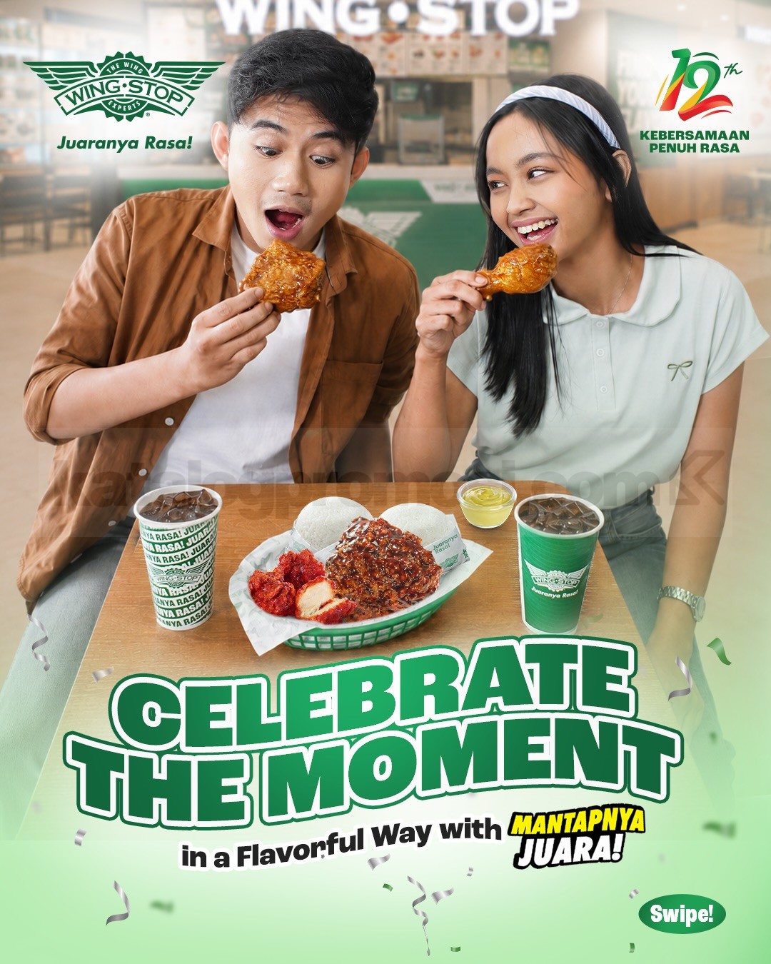 Promo Wingstop Paket Mantapnya Juara mulai Rp. 35.909 Promo Wingstop Paket Mantapnya Juara mulai Rp. 35.909 dengan pilihan paket hemat ayam, rice, dan snack lengkap.