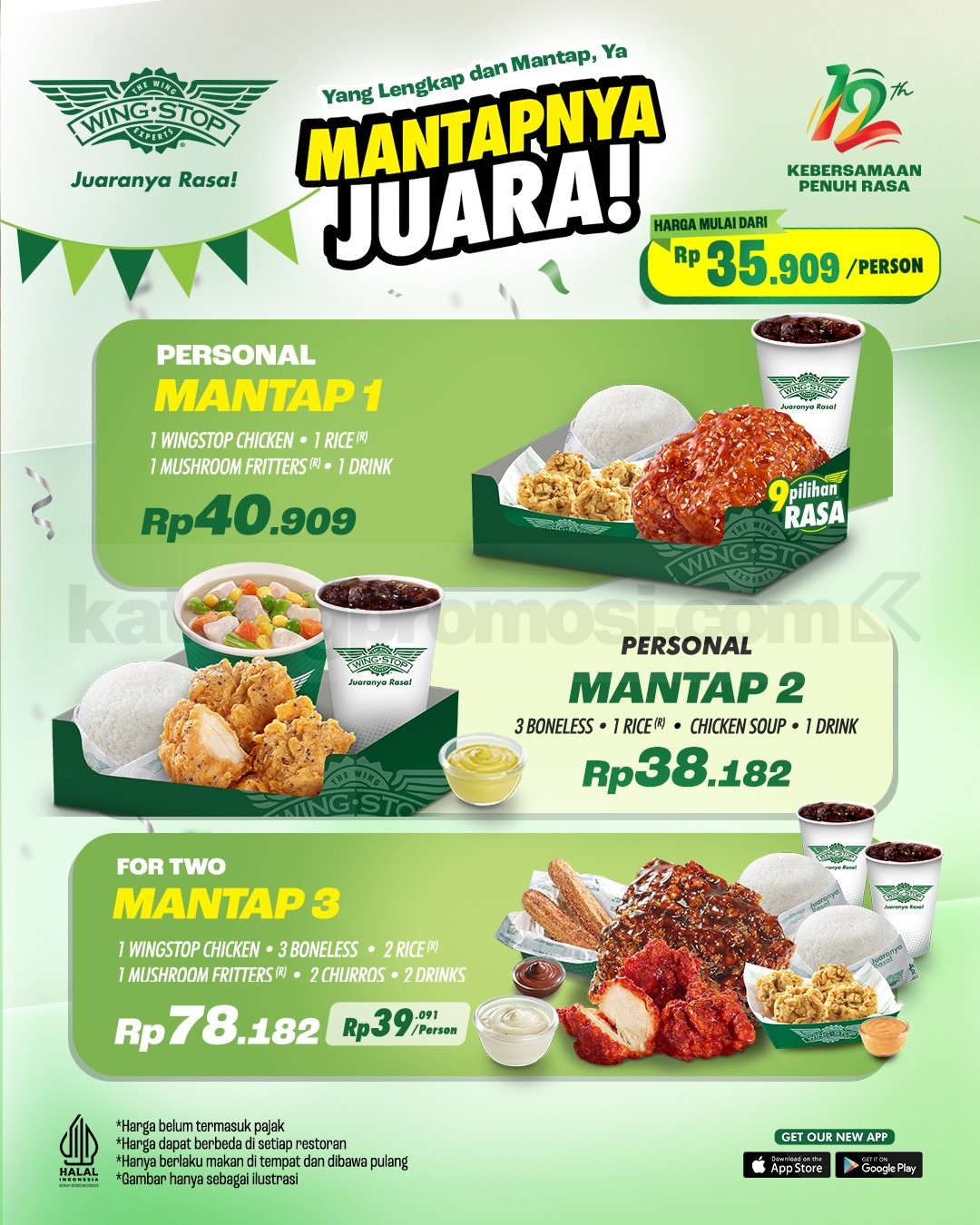 Promo Wingstop Paket Mantapnya Juara mulai Rp. 35.909 Promo Wingstop Paket Mantapnya Juara mulai Rp. 35.909 1