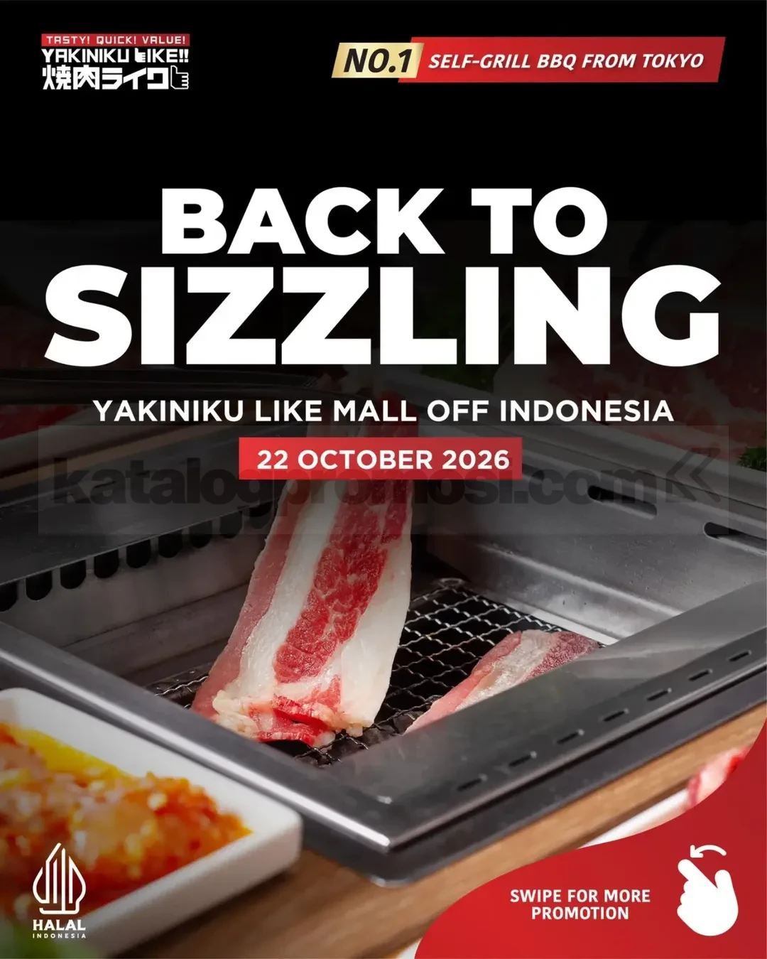 Promo Yakiniku Like Reopening Mall Of Indonesia Diskon hingga 50%