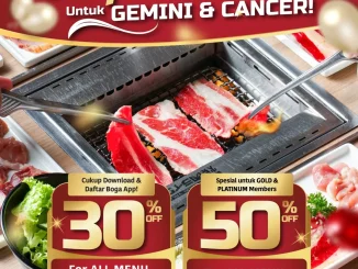 Promo Yakiniku Like Surprise Deals Diskon hingga 50% ulang tahun member Boga App