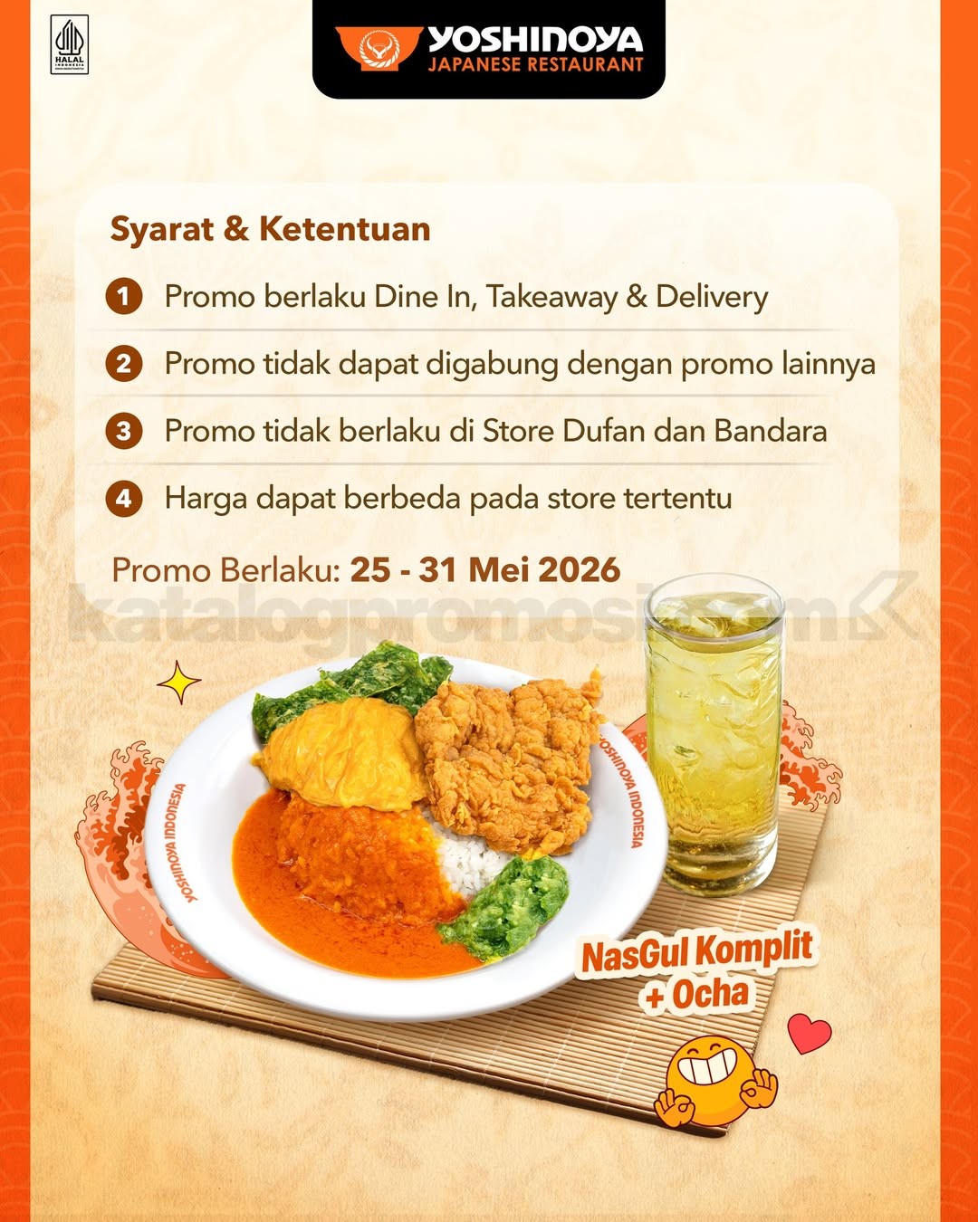Promo Yoshinoya Payday NasGul Komplit Diskon 50% Promo Yoshinoya Payday NasGul Komplit Diskon 50% 1