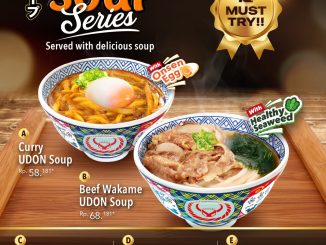 Promo Yoshinoya Udon Soup Series mulai Rp. 58.181 dengan pilihan curry dan beef wakame